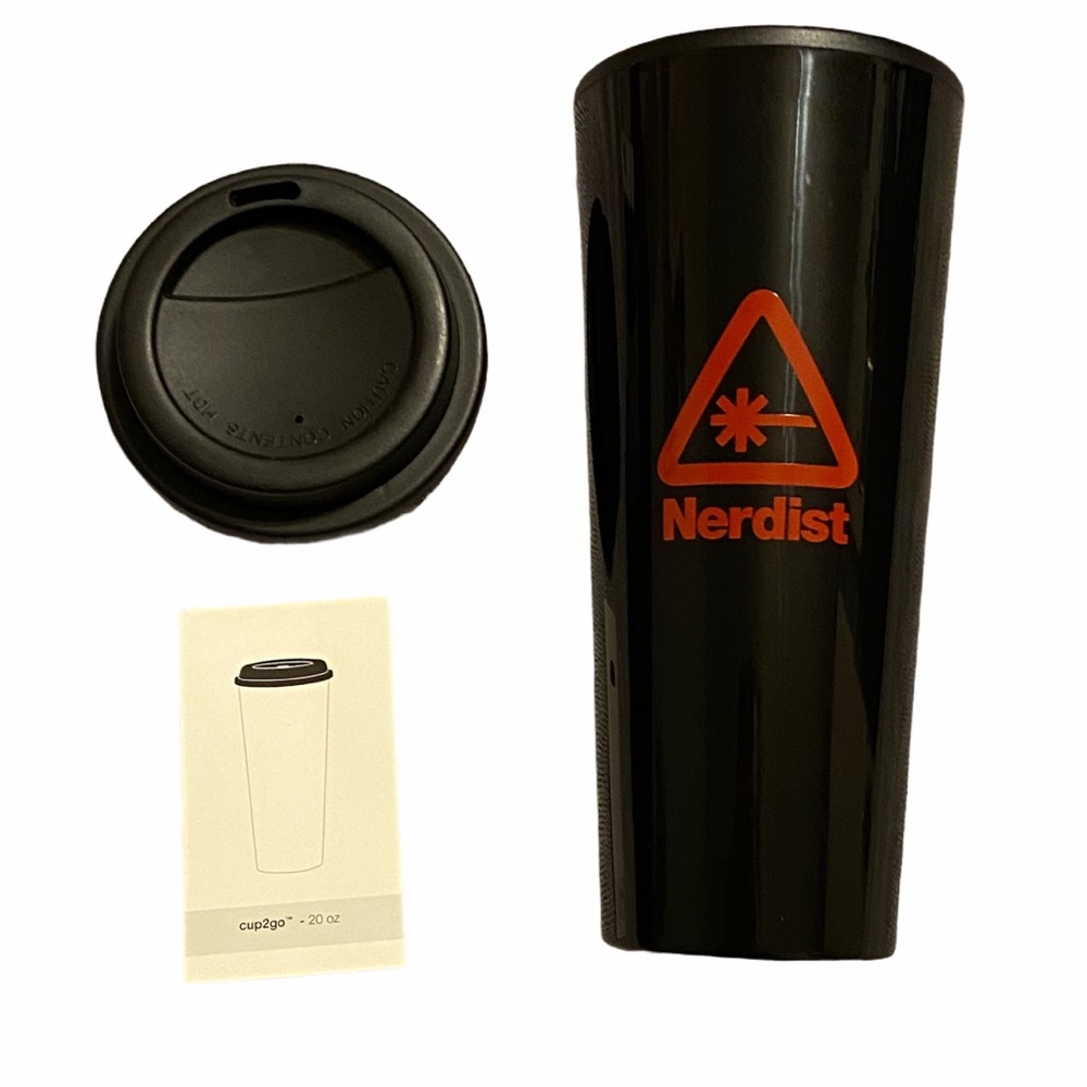 NEW Commuter Cup Nerdist Cup2go Hot Cold Tumbler Juice Coffee Reusable Travel - Picture 1 of 4